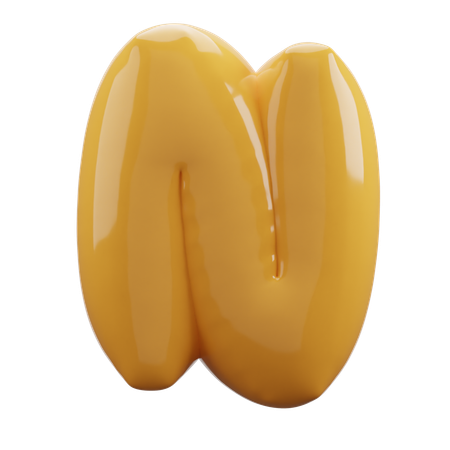 N-Alphabet  3D Icon