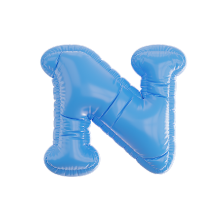 N aufgeblasen  3D Icon