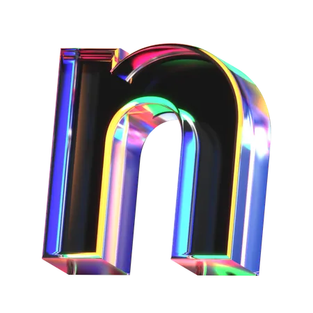 N Buchstabe  3D Icon