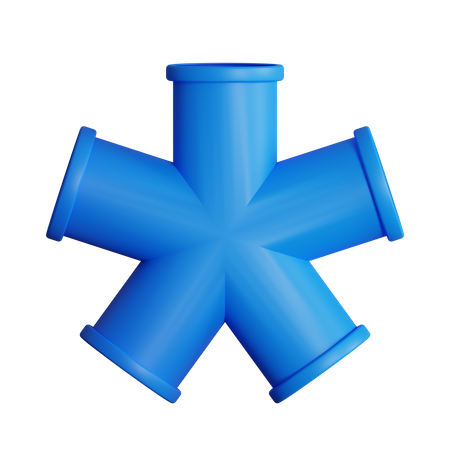 N Joint Pipe  3D Icon