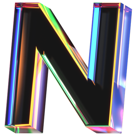 N Letter  3D Icon