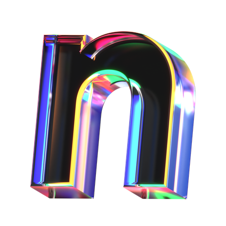 N Letter  3D Icon