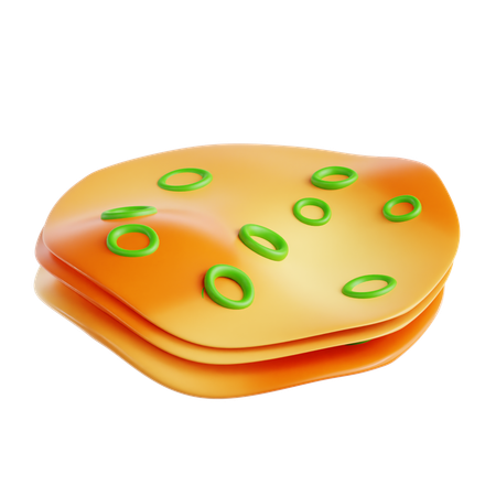 Naan  3D Icon