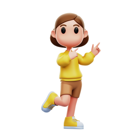 Nach oben zeigend  3D Illustration