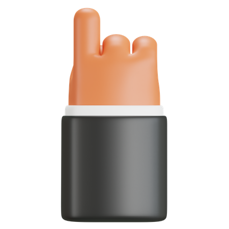 Nach oben zeigende Fingergeste  3D Icon