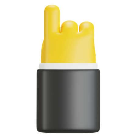 Nach oben zeigende Fingergeste  3D Icon