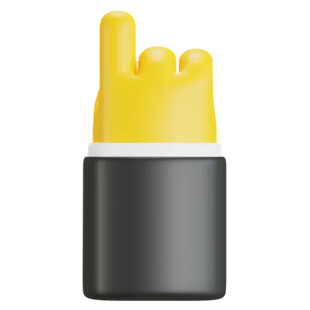 Nach oben zeigende Fingergeste  3D Icon