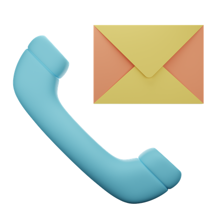 Nachricht Anruf  3D Icon