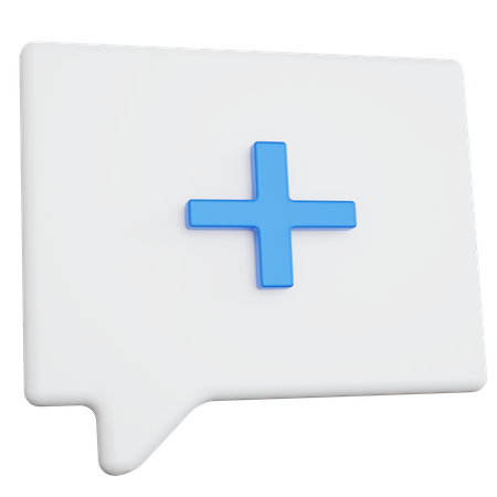 Nachricht hinzufügen  3D Icon