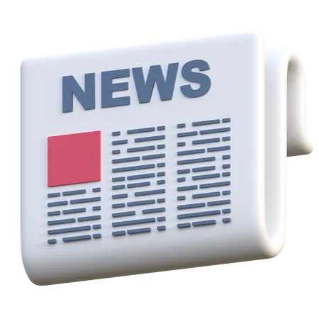 News Reader Anwendungsschnittstelle Isolierte 3 D Symboldarstellung 3D Icon