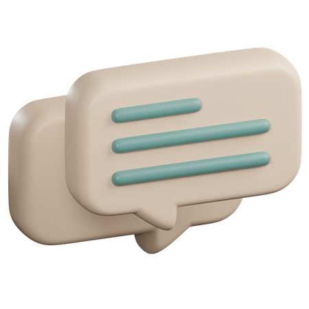 Nachrichtenblase  3D Icon