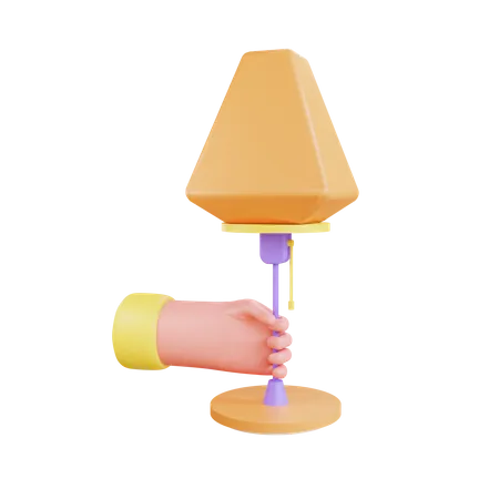 Nachtlampe  3D Illustration