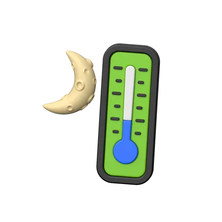 Nachttemperatur  3D Icon