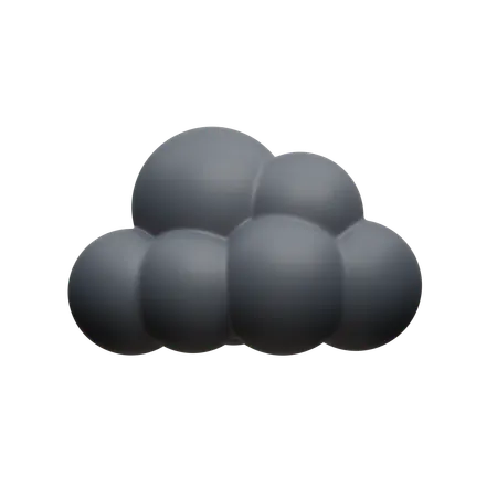 Nacht wolke  3D Icon