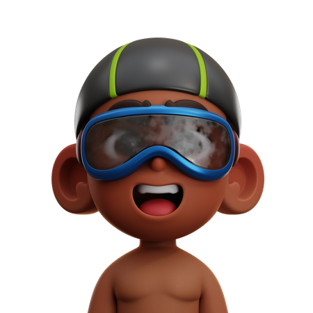 Jogador nadador  3D Icon
