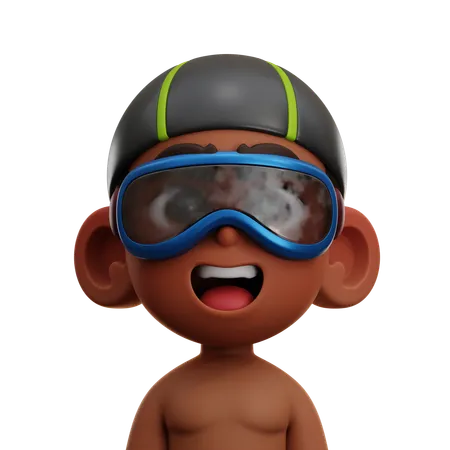 Jogador nadador  3D Icon