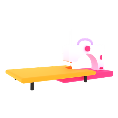 Nähmaschine  3D Illustration