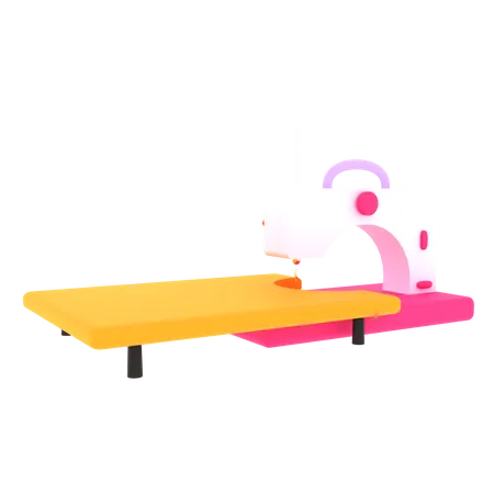 Nähmaschine  3D Illustration