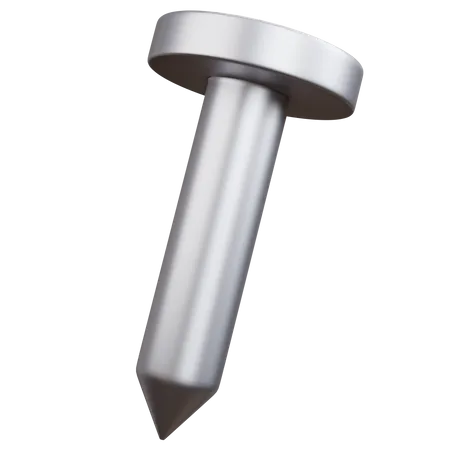 3 D Rendering Hammer Nail Isolated 3D Icon