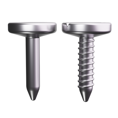 Nail And Screw  3D Icon