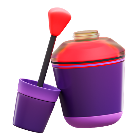 Nail Polish  3D Illustration