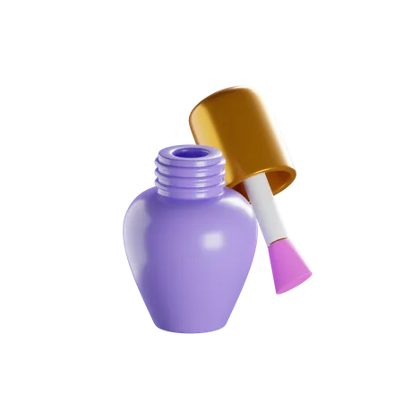 Nail Polish 3 D Icon Isolated Images 3D Icon