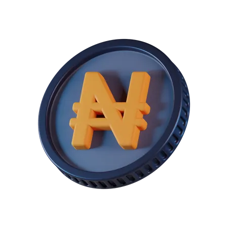Naira Coin  3D Icon