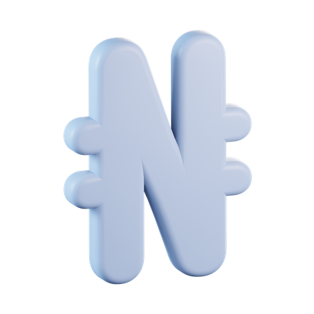 Naira currency  3D Icon