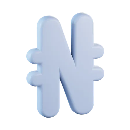 Naira currency  3D Icon