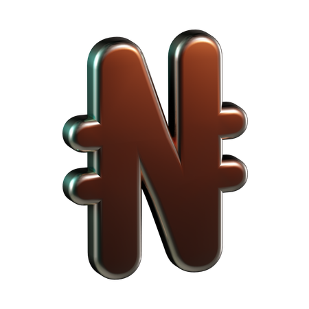 Moeda naira  3D Icon