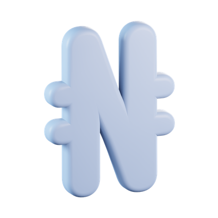 Monnaie naira  3D Icon