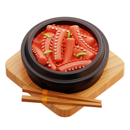 Nakji Bokkeum  3D Icon