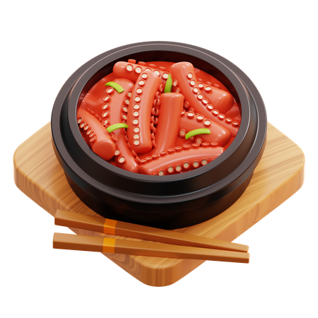 Nakji Bokkeum  3D Icon