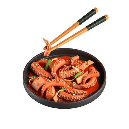 Nakji Bokkeum  3D Icon