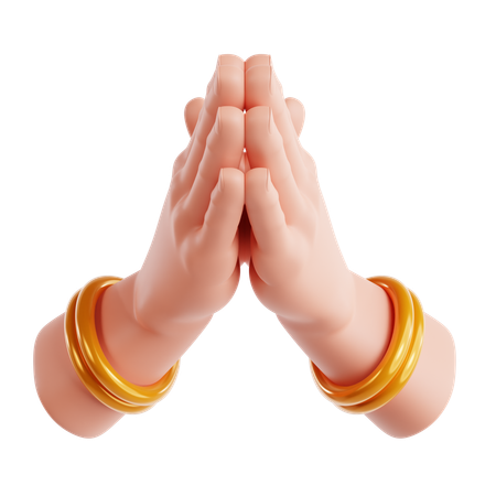 Namaste  3D Icon