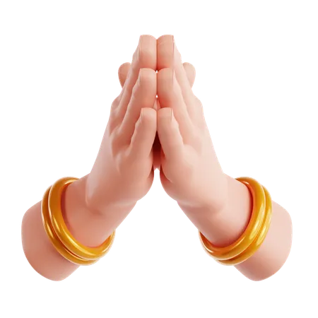 Namaste  3D Icon