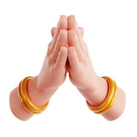 Namaste  3D Icon