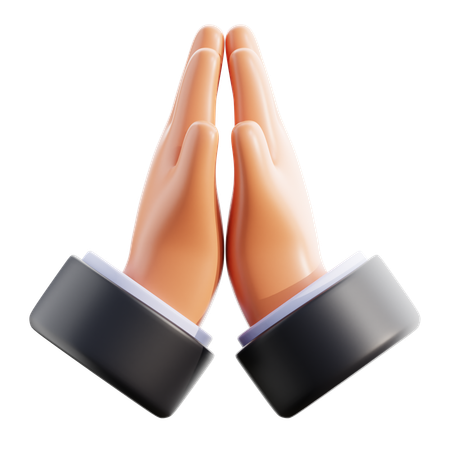 Namaste Hand Gesture  3D Icon