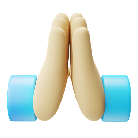 Namaste Hand Gesture  3D Icon