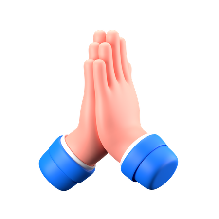 Namaste Hand Gesture  3D Icon