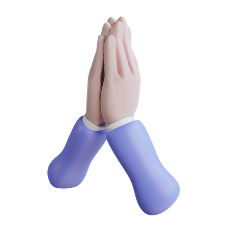 Namaste-Handbewegung  3D Icon