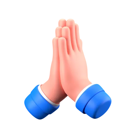 Namaste-Handbewegung  3D Icon