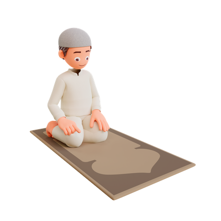 Namaz Time  3D Illustration