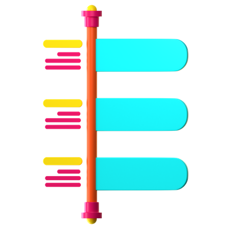 Nameplate Chart  3D Icon