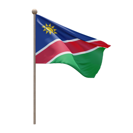 Namibia Fahnenmast  3D Icon