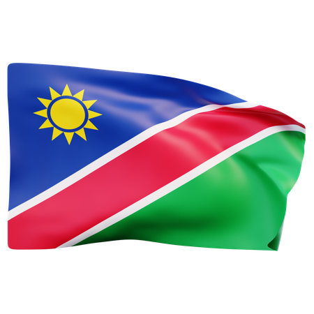 Namibia Flag  3D Icon