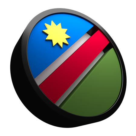 Namibia Flag 3D Illustration
