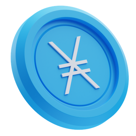 Nano criptomoeda  3D Icon