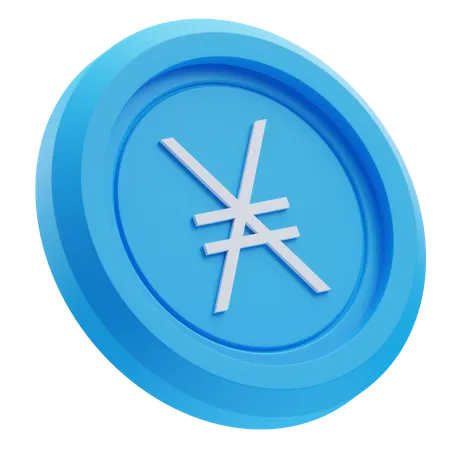 Nano criptomoeda  3D Icon