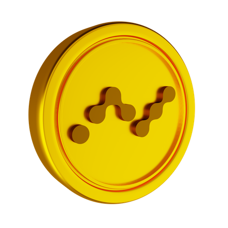 Nano Crypto Coin  3D Icon